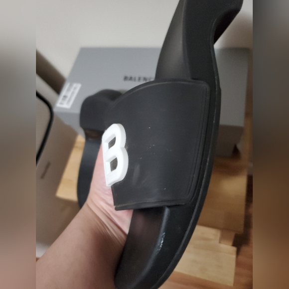 Balenciaga BB pool wedge slides - Picture 4 of 11